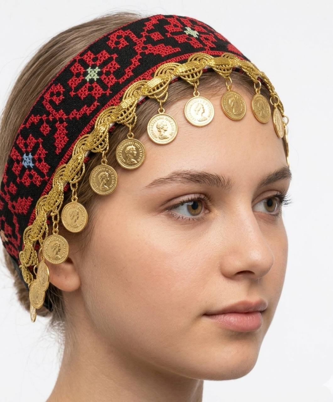Heritage Coin Embroidered Headband ✨
