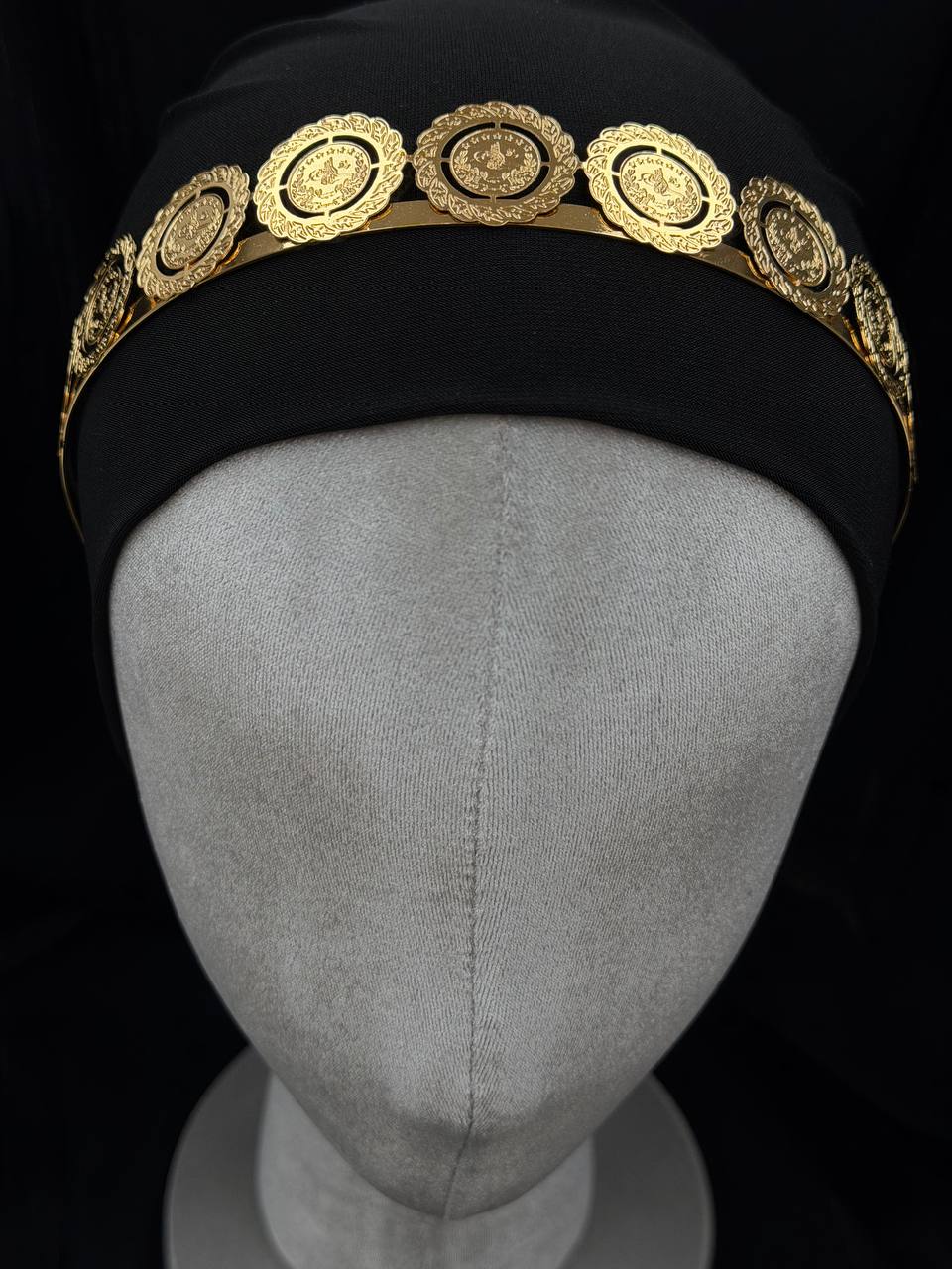 Raised Turkish Coin Headband – 21K Gold Look