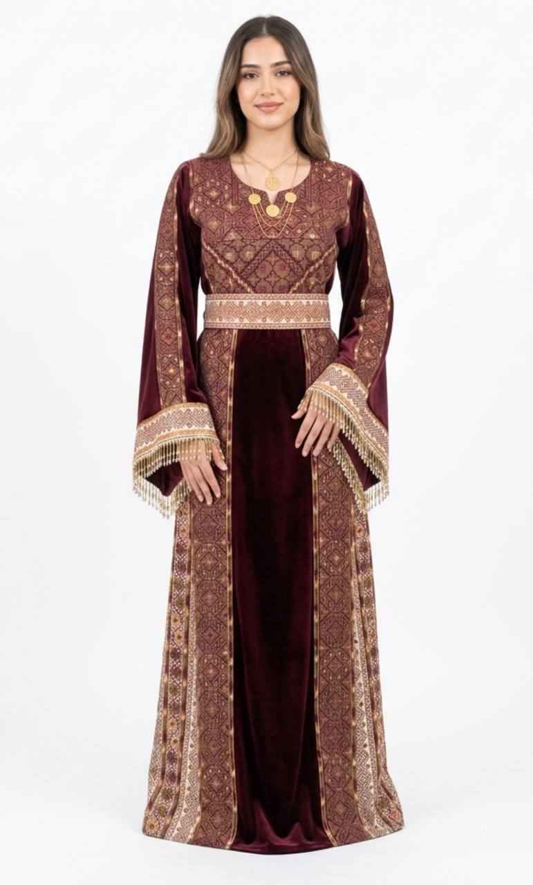 Aseel Al-Tiraz Velvet Thobe