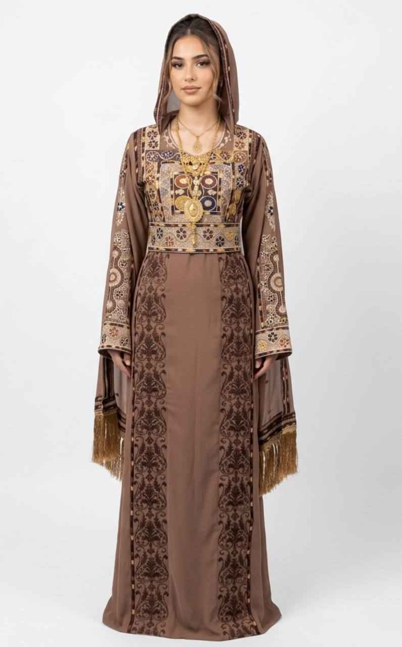Sienna Embroidered Heritage Thobe