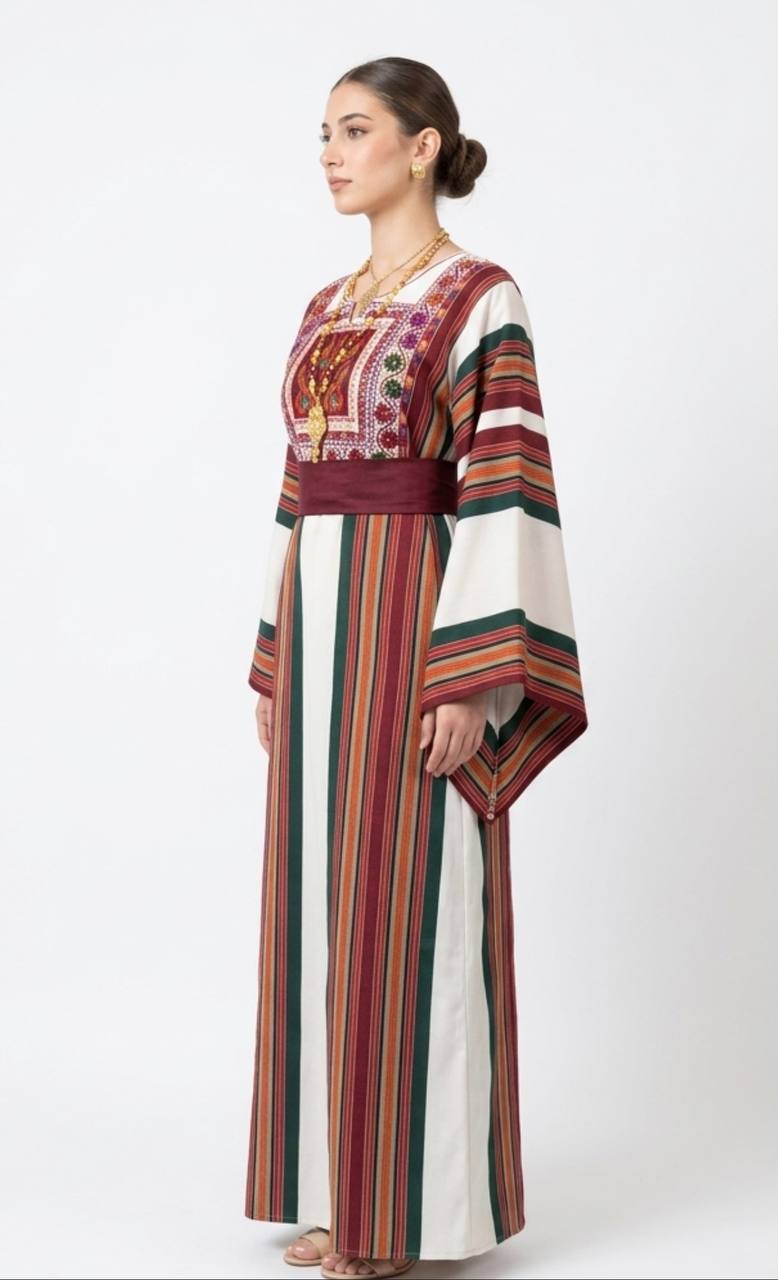 Ward Al-Majdal Majdalawi Heritage Thobe - Palestinian Elegance