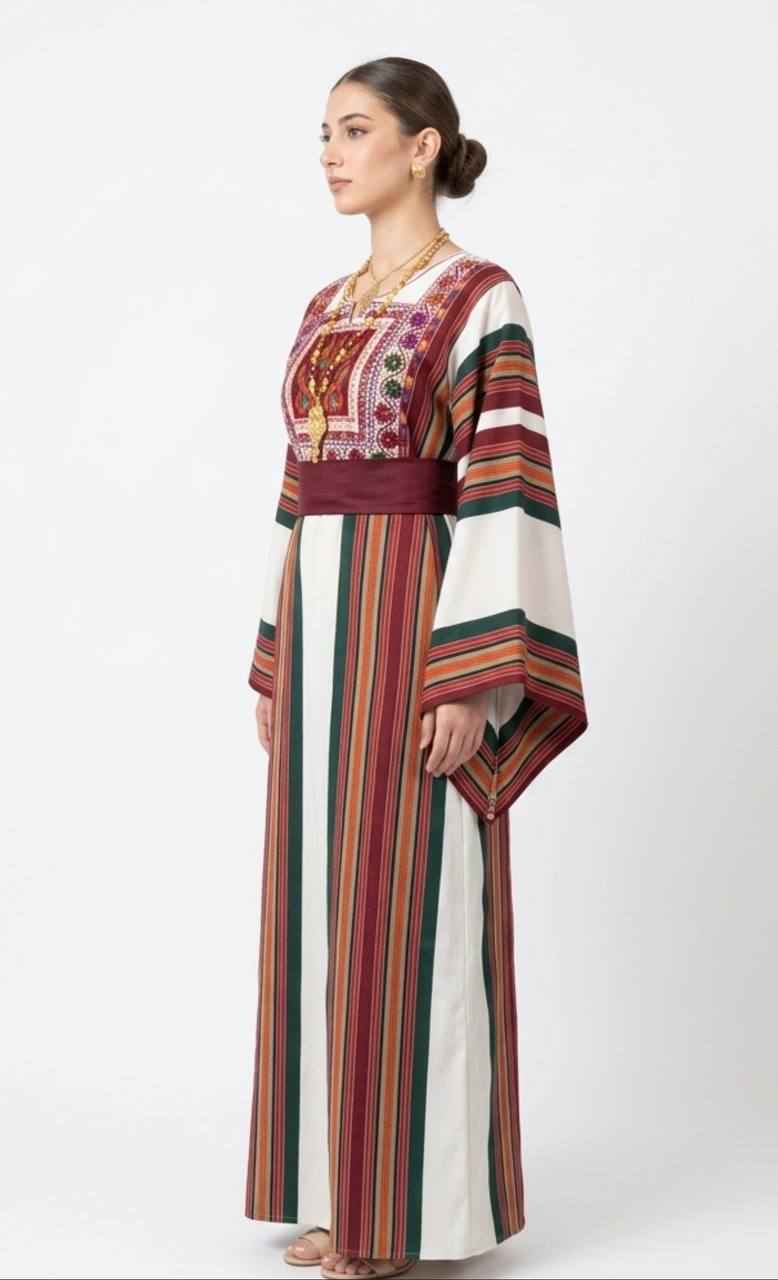 Ward Al-Majdal Majdalawi Heritage Thobe