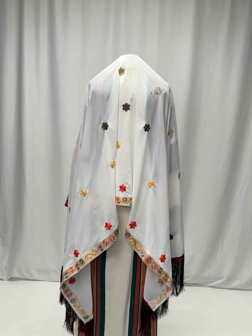 Ivory Majestic Heritage Shawl/Khirka