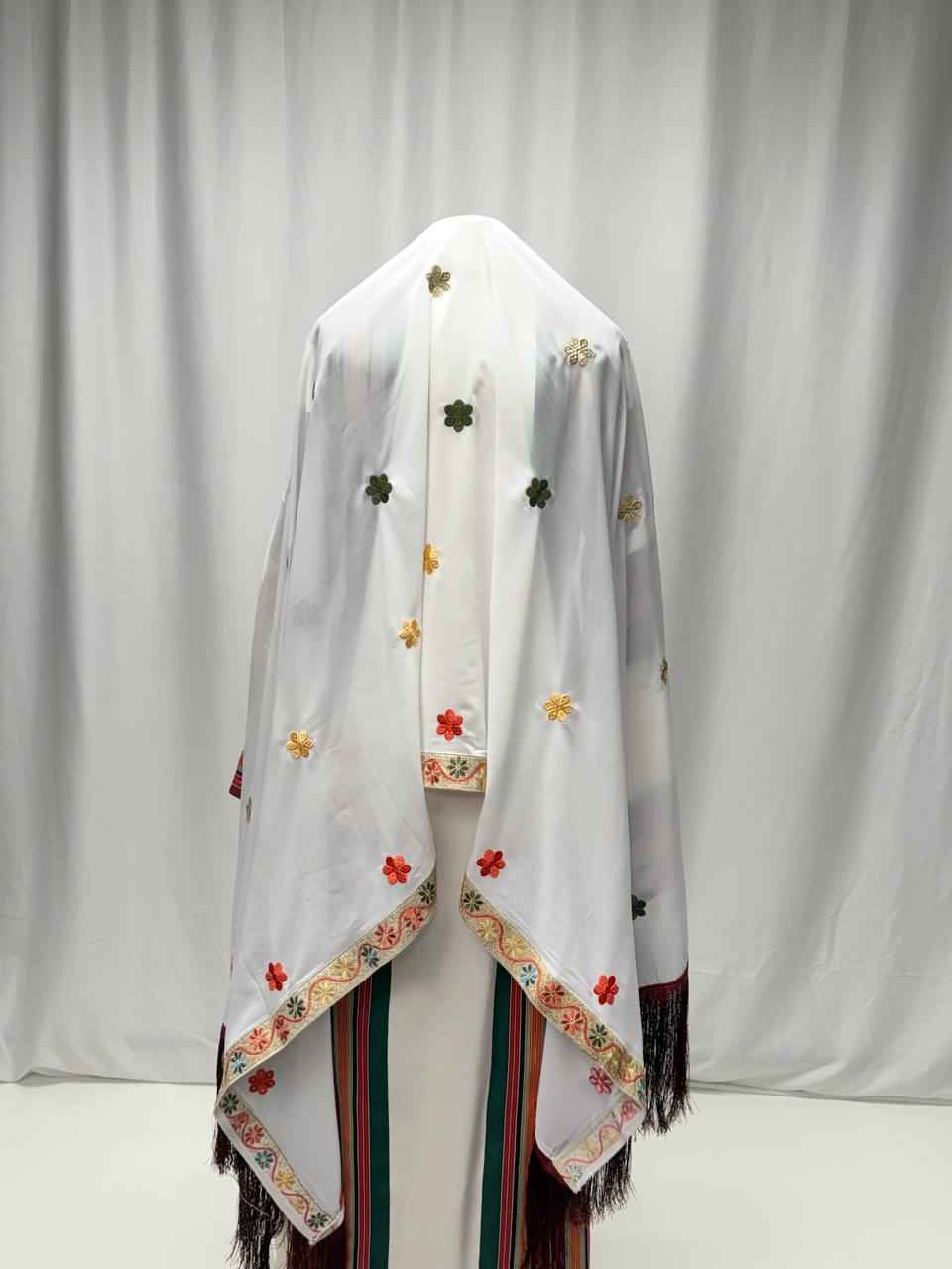Ivory Majestic Heritage Shawl/Khirka