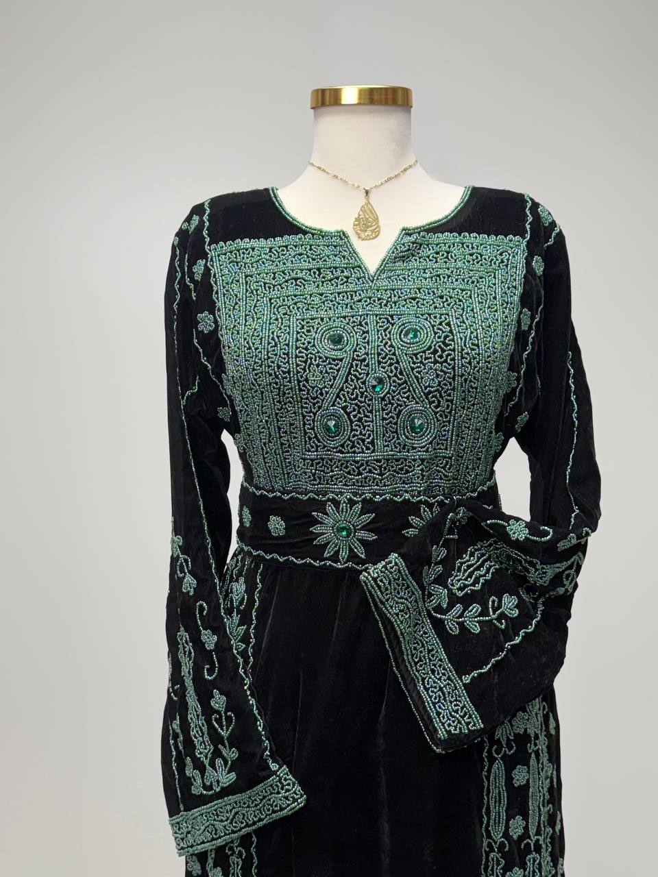 Fayrouz Beaded Velvet Thobe