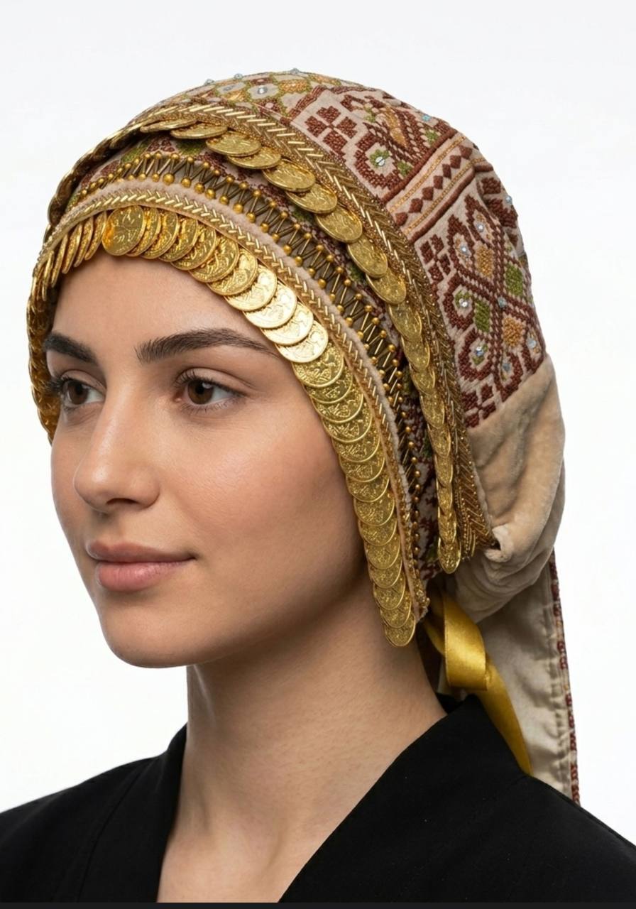 English Lira Coral Heritage Headpiece