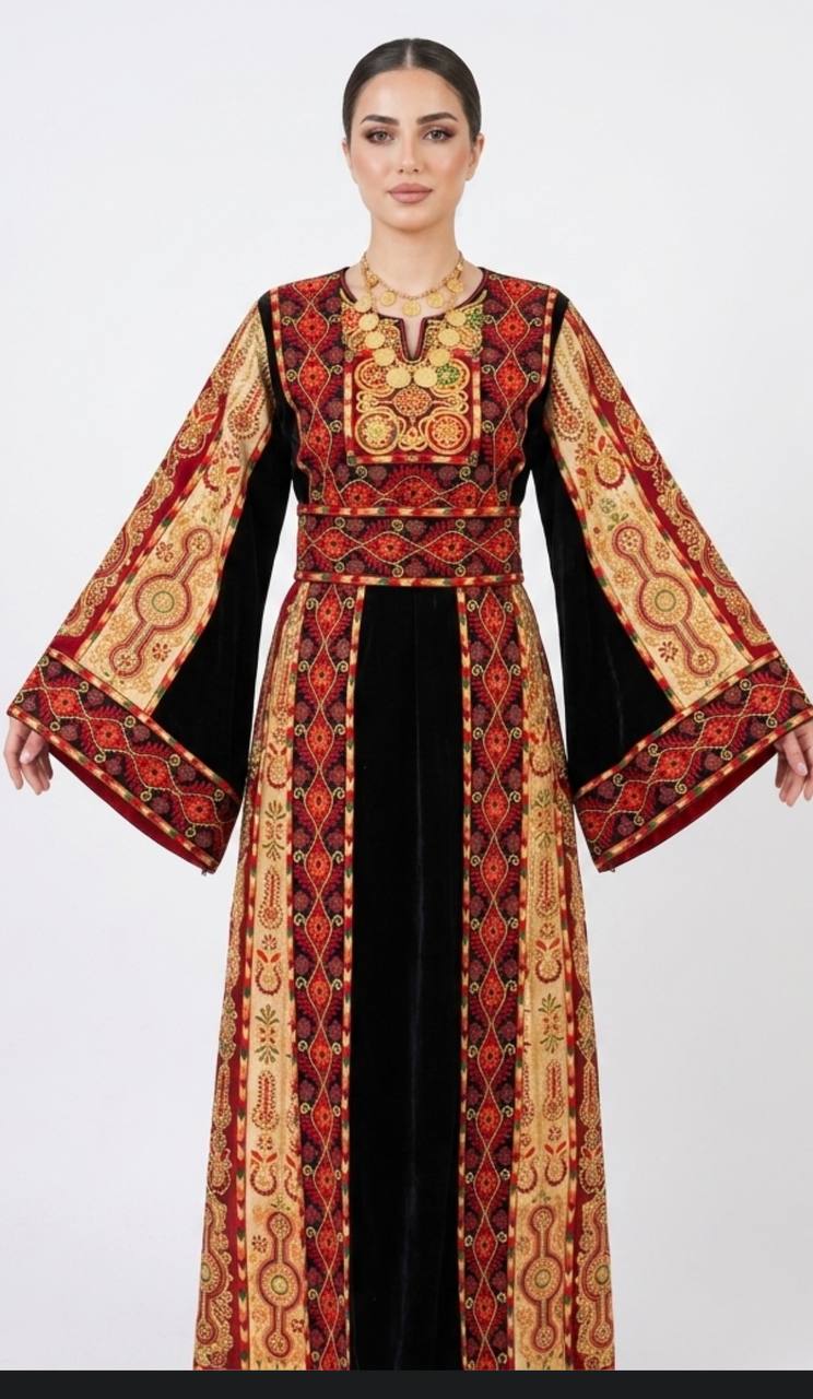 Suhaila Qasab Velvet Thobe