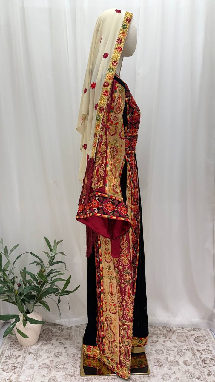 Suhaila Qasab Velvet Thobe