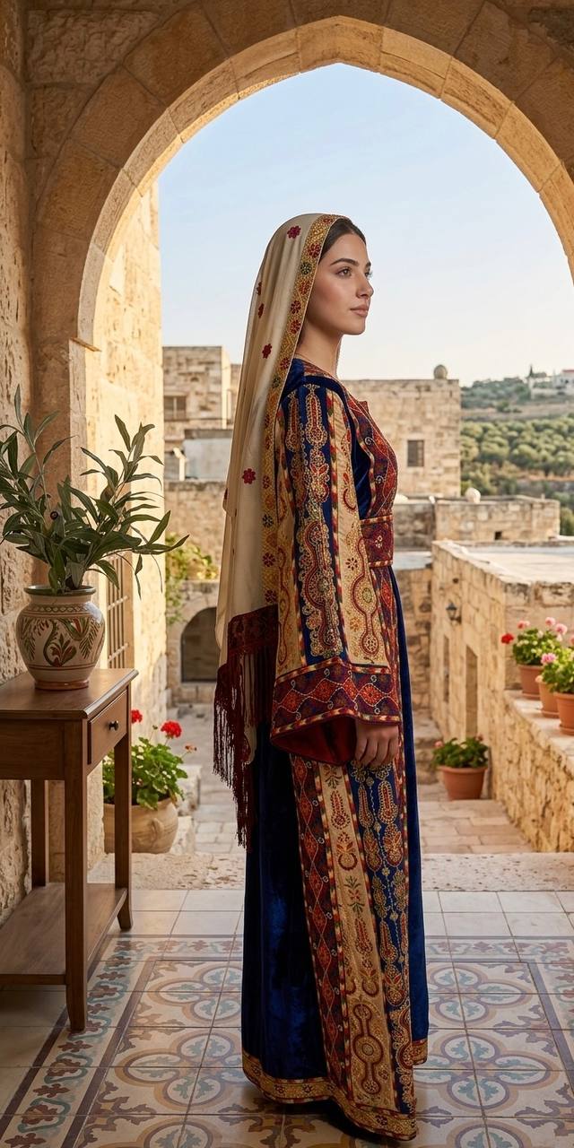 Suhaila Qasab Velvet Thobe