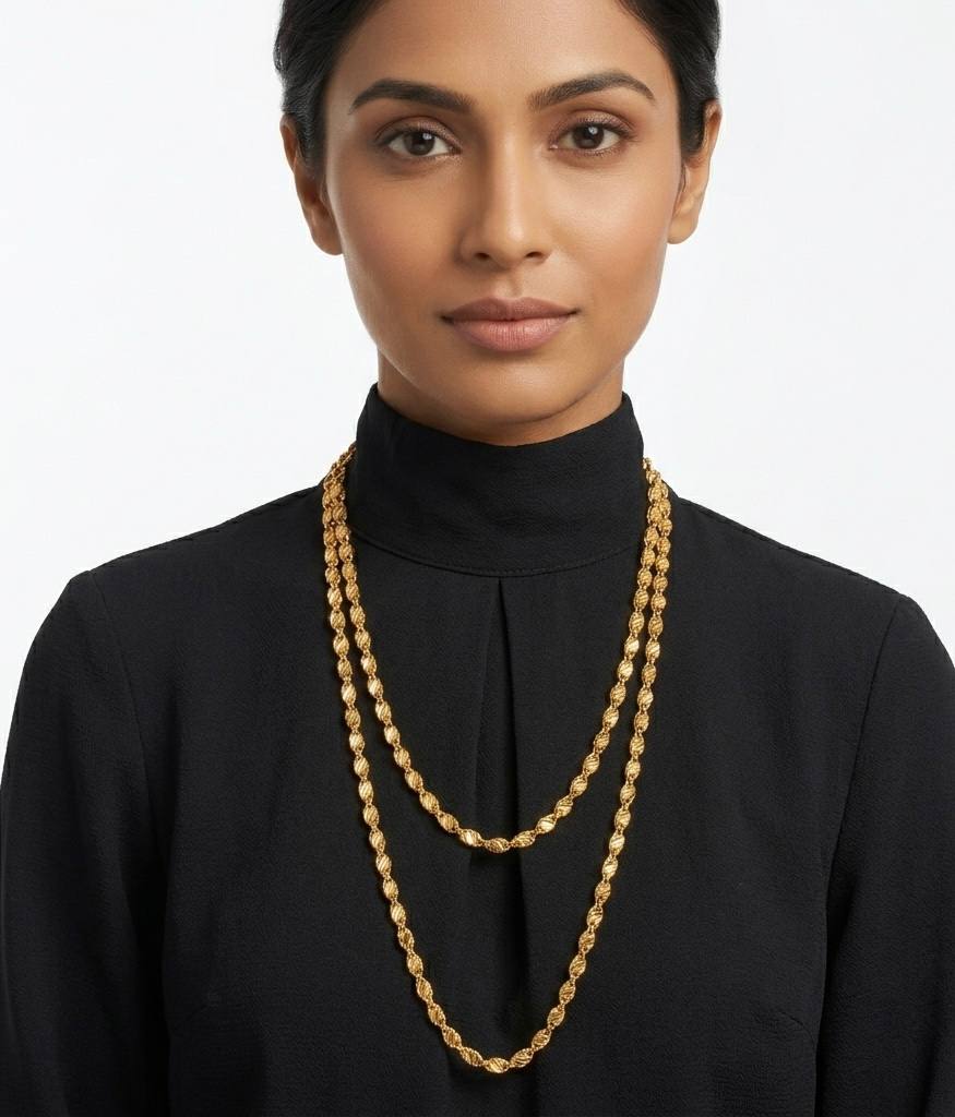Halabi 2-Meter Gold-Plated Chain (Coin Pattern)