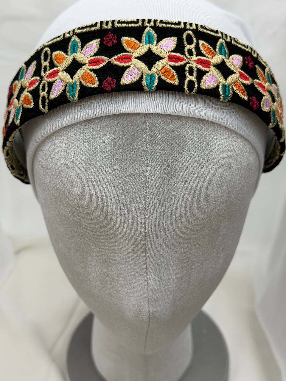 Heritage Bloom Embroidered Headband