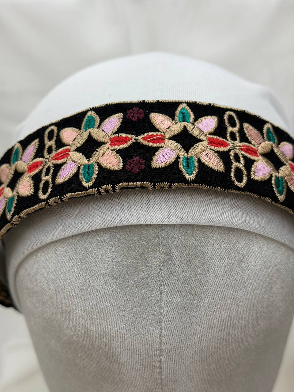 Heritage Bloom Embroidered Headband