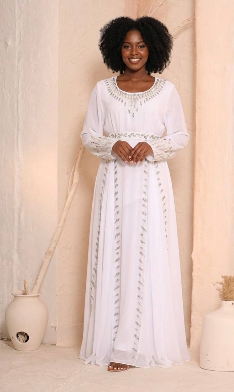 Royal Pearl Bridal Caftan