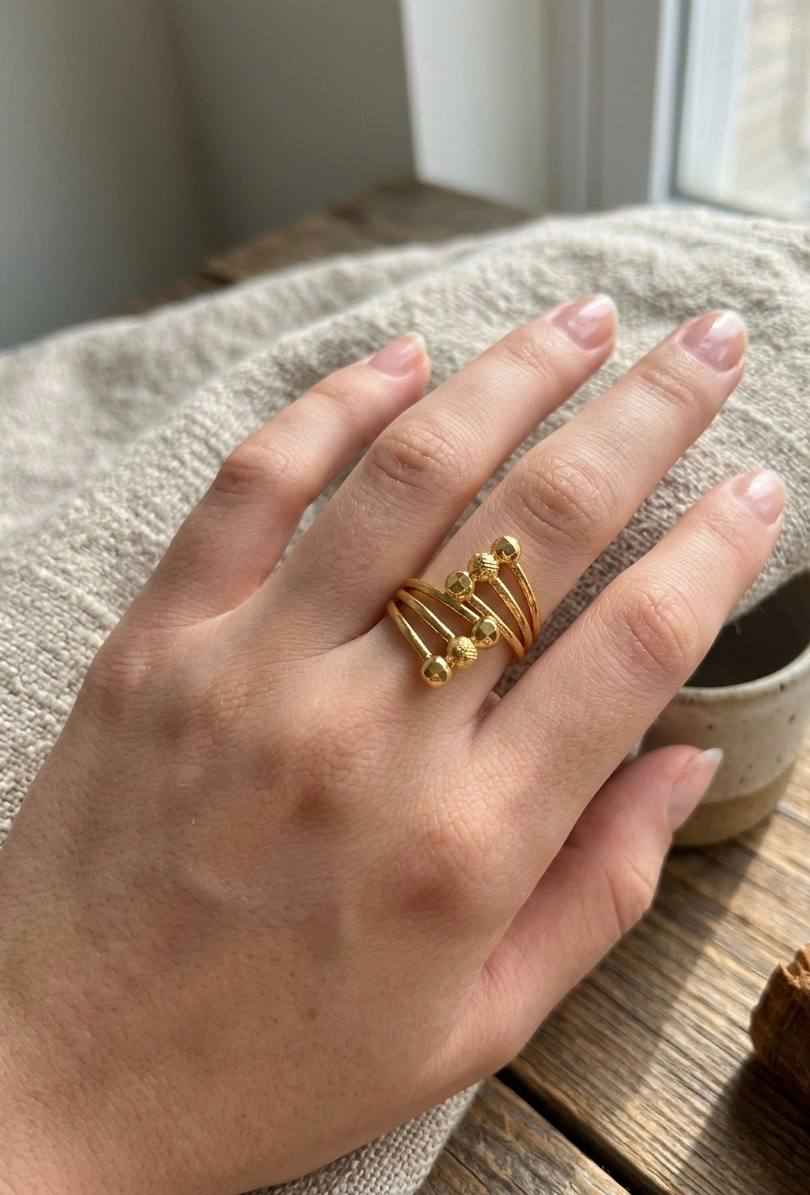 Yasmeen Gold Ring ✨