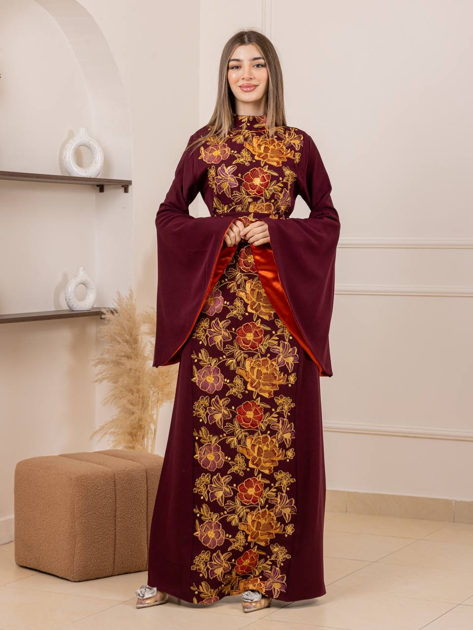 Jumana Embroidered Maxi Dress