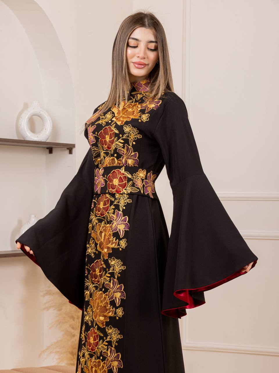 Jumana Embroidered Maxi Dress