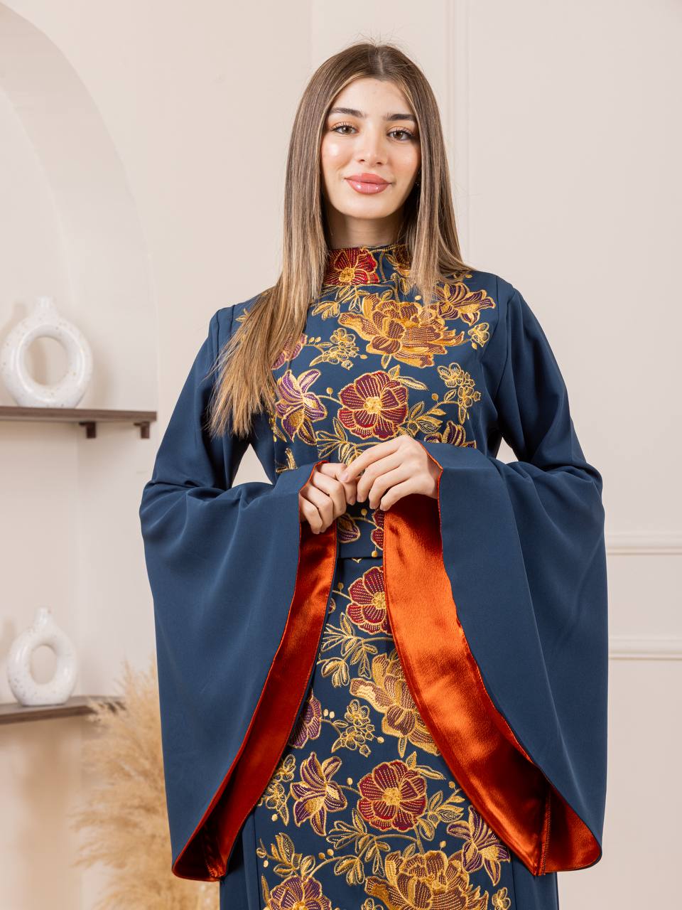 Jumana Embroidered Maxi Dress
