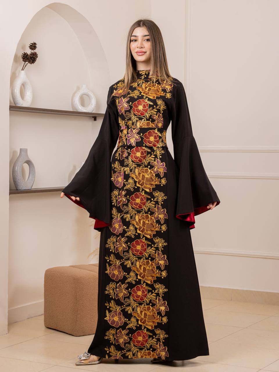 Jumana Embroidered Maxi Dress