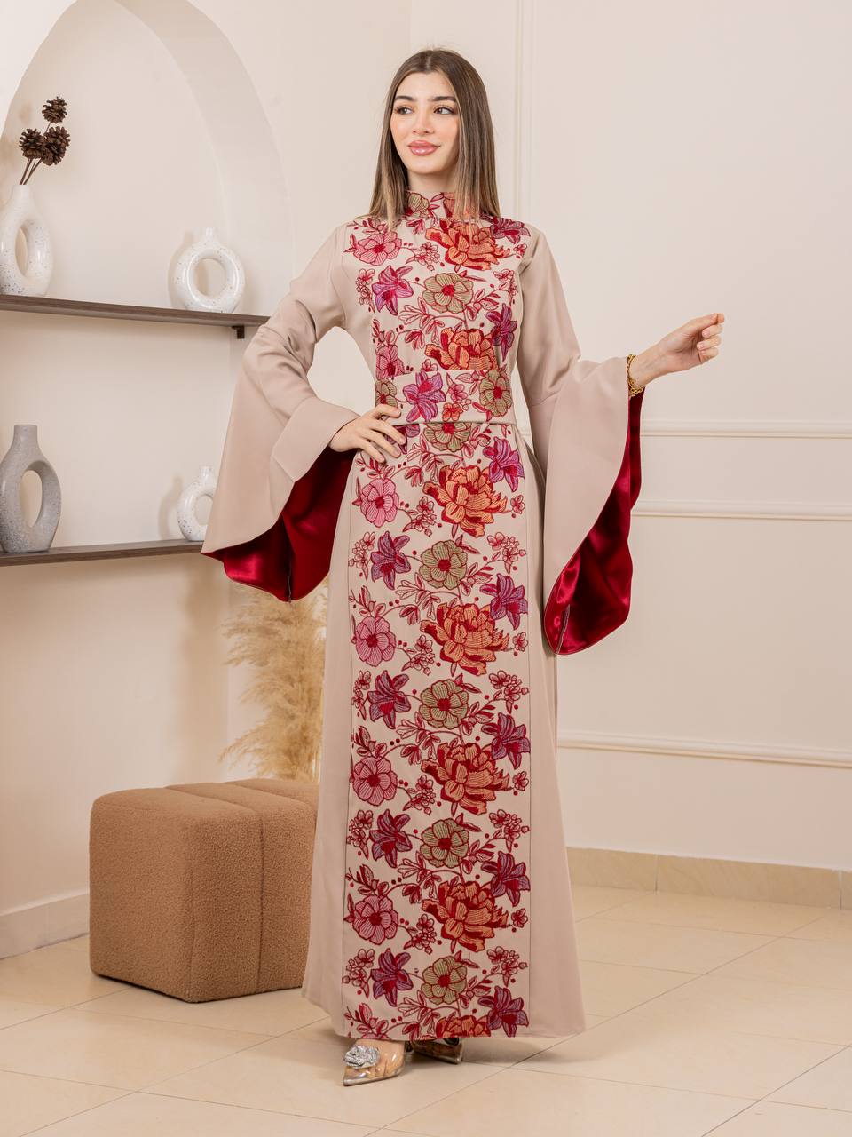Jumana Embroidered Maxi Dress