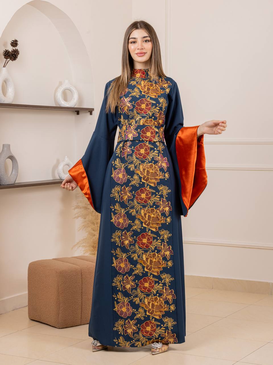 Jumana Embroidered Maxi Dress