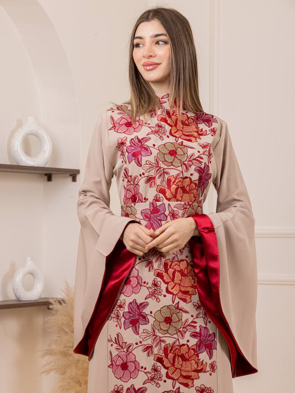 Jumana Embroidered Maxi Dress
