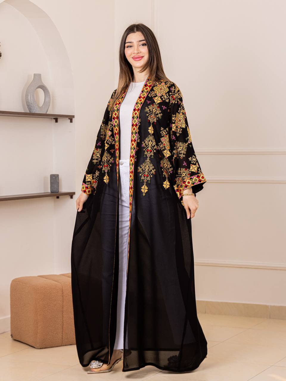 Layan Embroidered Heritage Bisht
