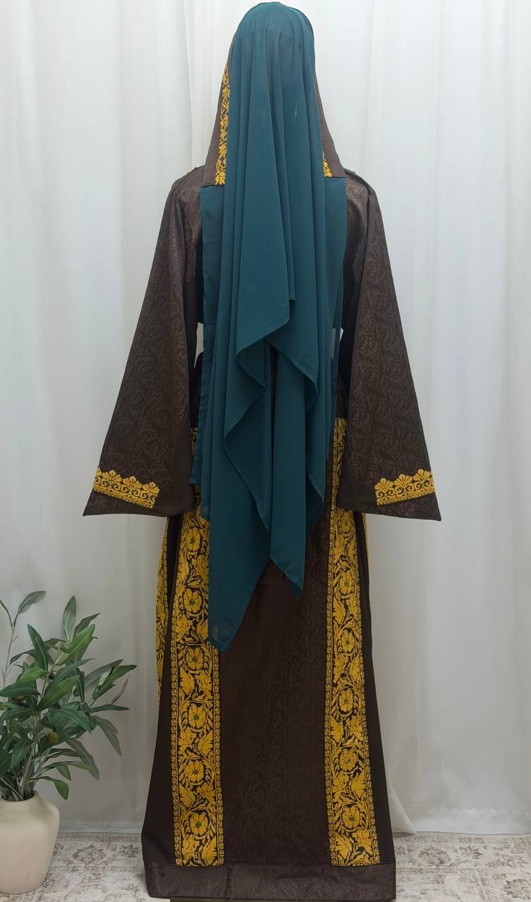 New Subhiya Heritage Ghabani Thobe – Hand-Transferred Embroidery
