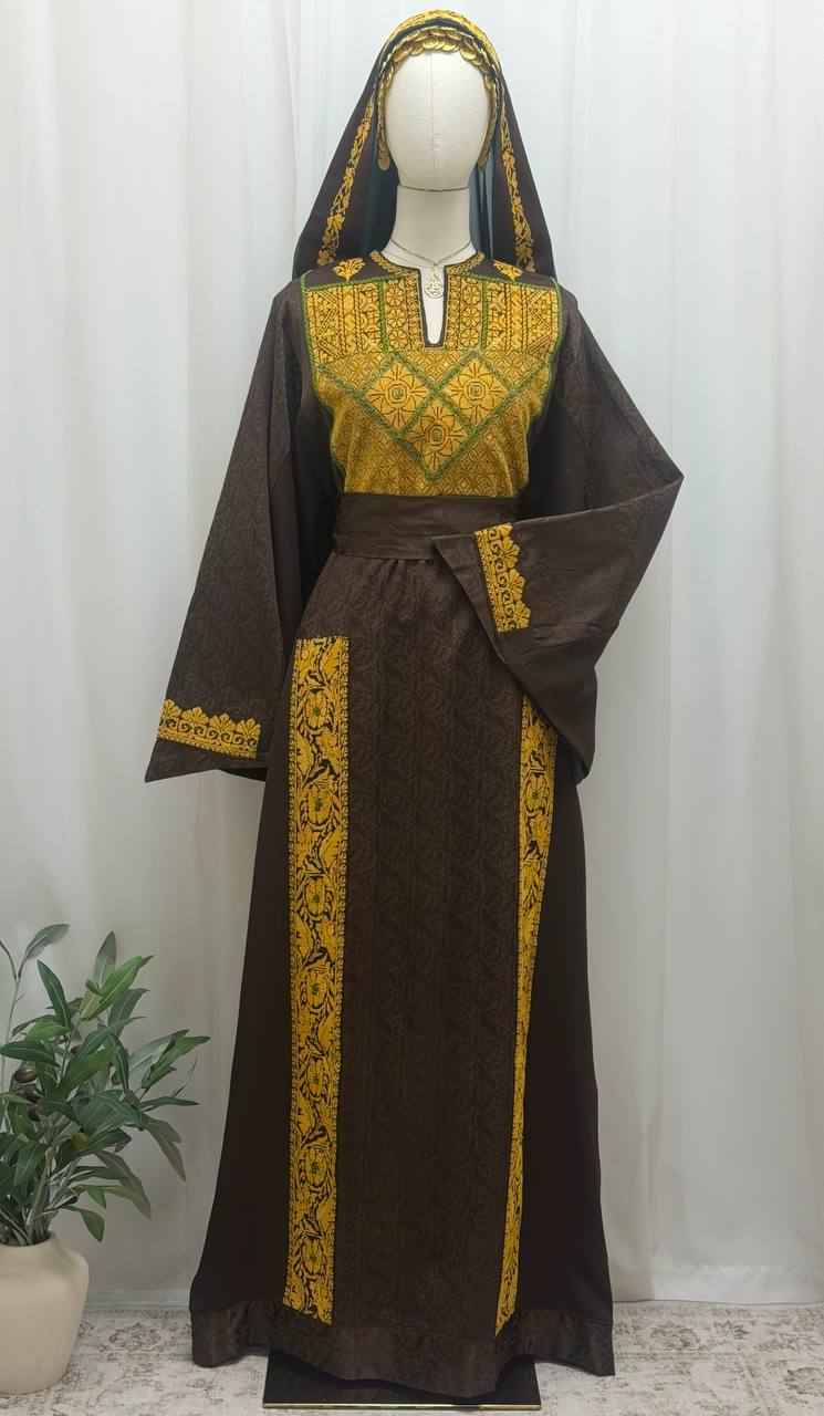 New Subhiya Heritage Ghabani Thobe – Hand-Transferred Embroidery