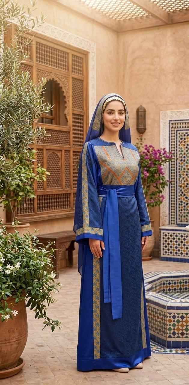 Hand-Embroidered Ghabani Heritage Thobe
