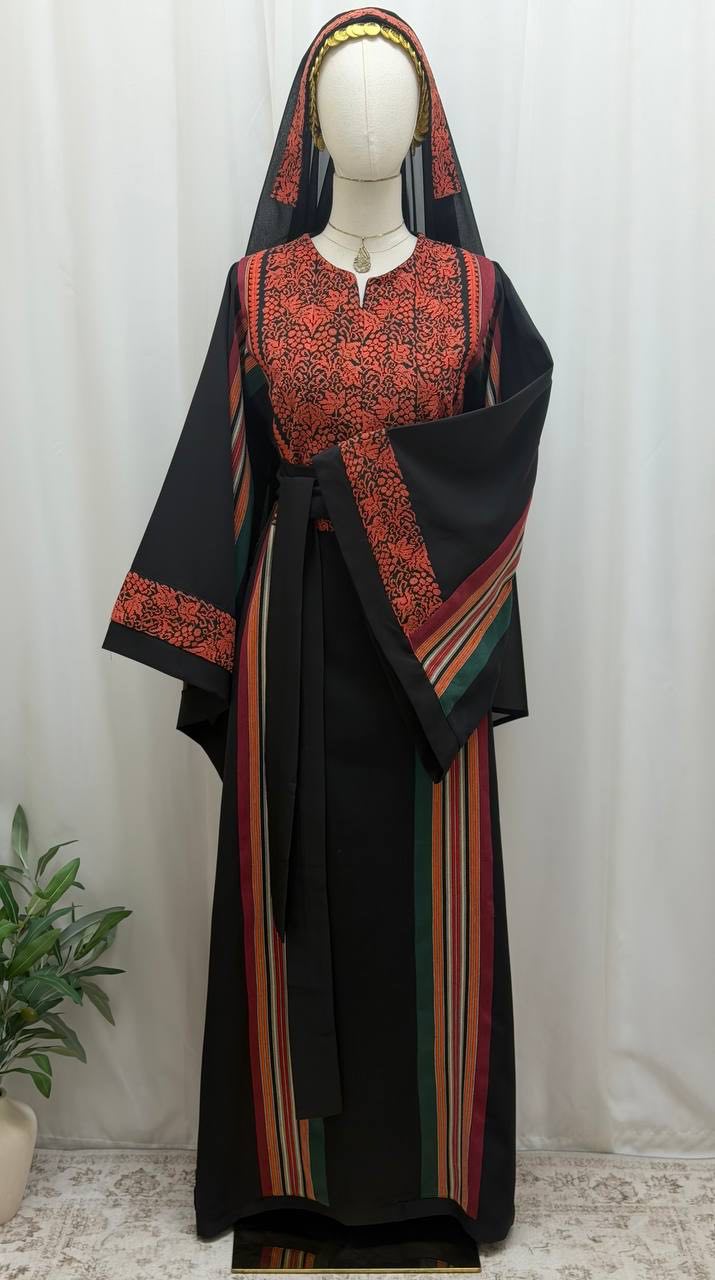 Thobe Qutouf Al-Karmel Hand Stitched