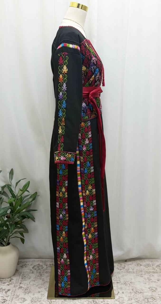 Thobe Alzytona | Heritage Rainbow Hand-Embroidered Thobe