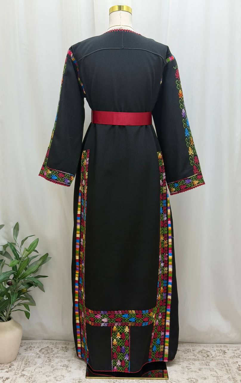 Thobe Alzytona | Heritage Rainbow Hand-Embroidered Thobe