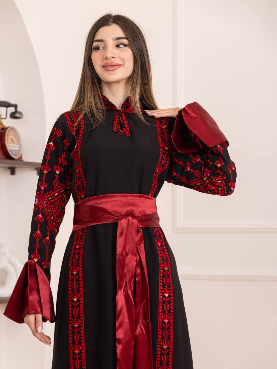 Thuraya Palestinian Embroidered Thobe