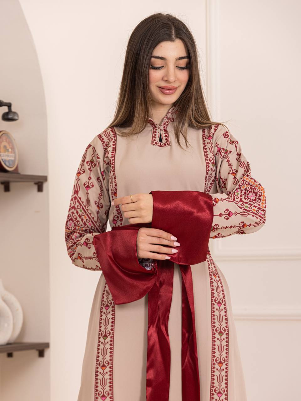 Thuraya Palestinian Embroidered Thobe