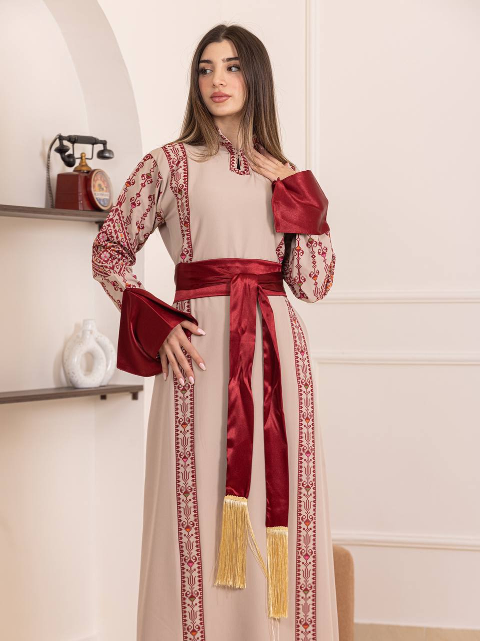 Thuraya Palestinian Embroidered Thobe