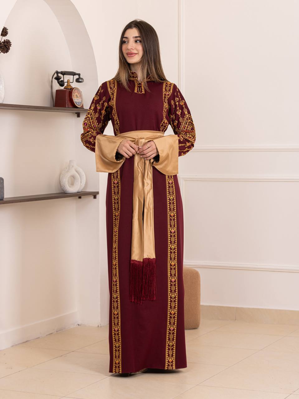 Thuraya Palestinian Embroidered Thobe
