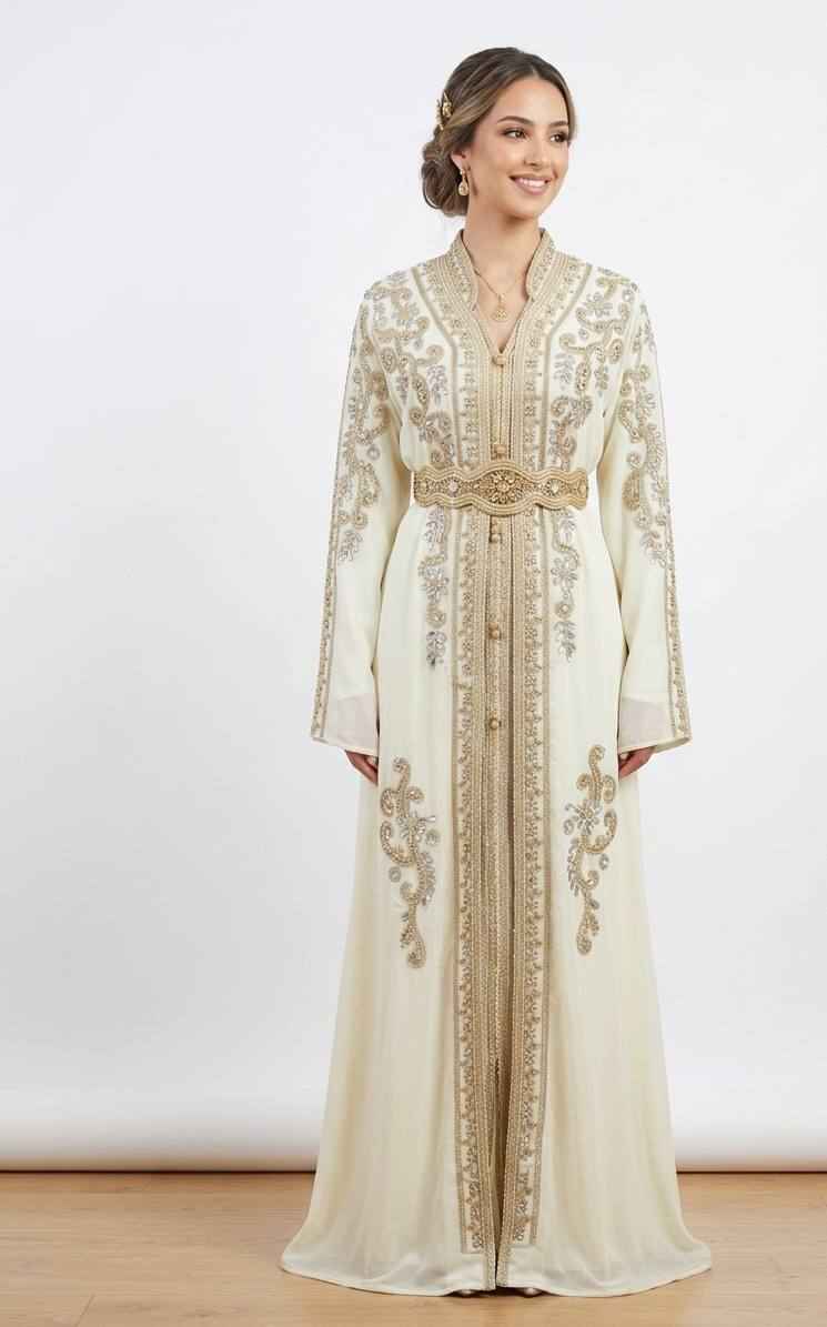 Andalus Pearl Moroccan Caftan
