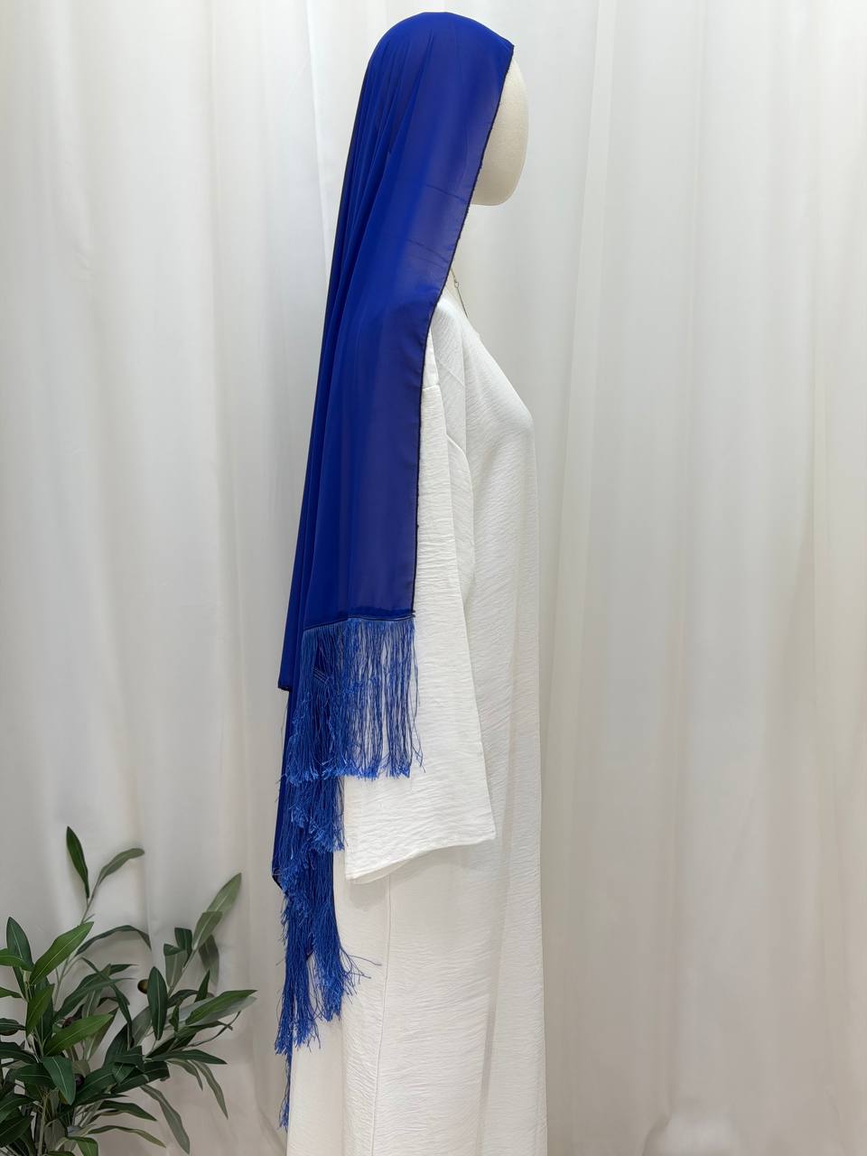 Classic Fringe Chiffon Shawl