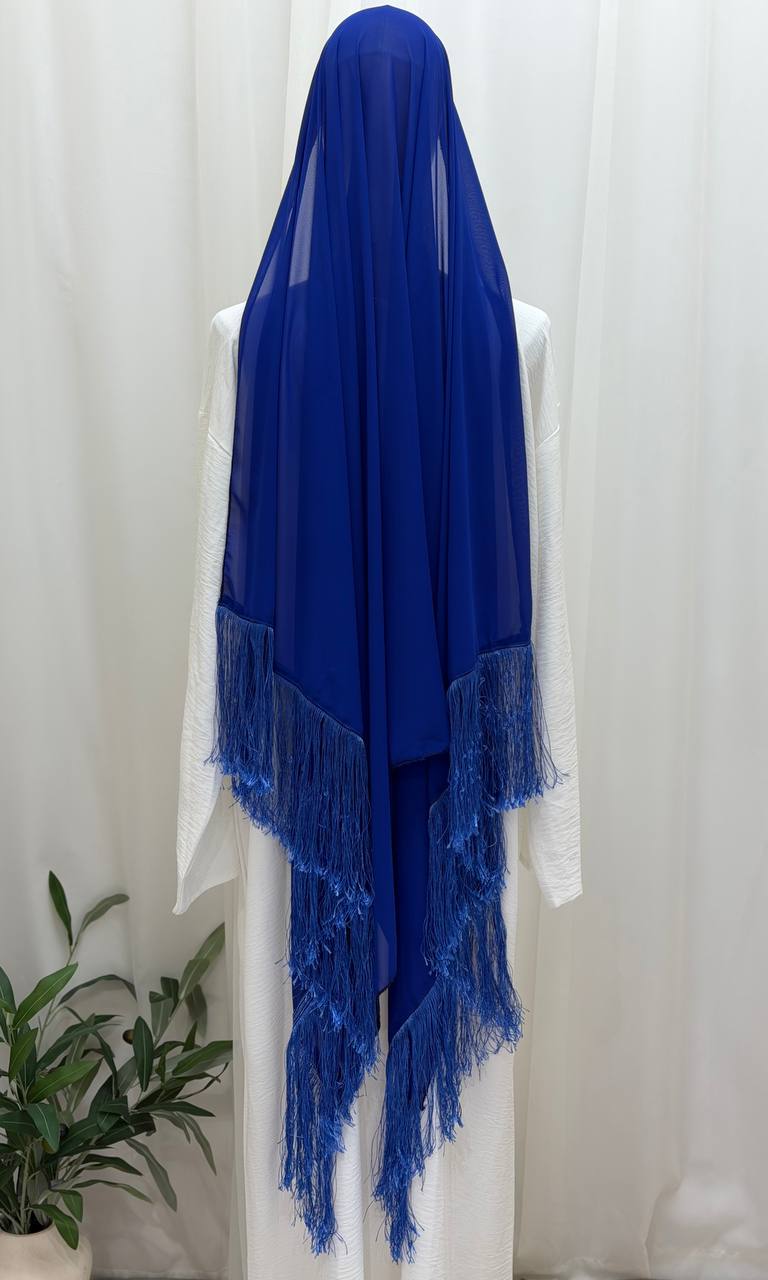 Classic Fringe Chiffon Shawl