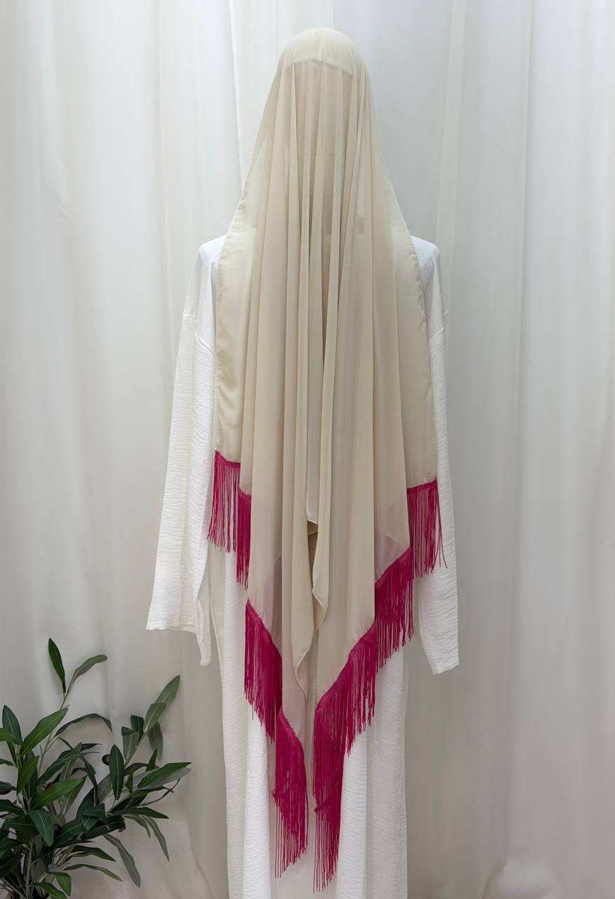 Classic Fringe Chiffon Shawl