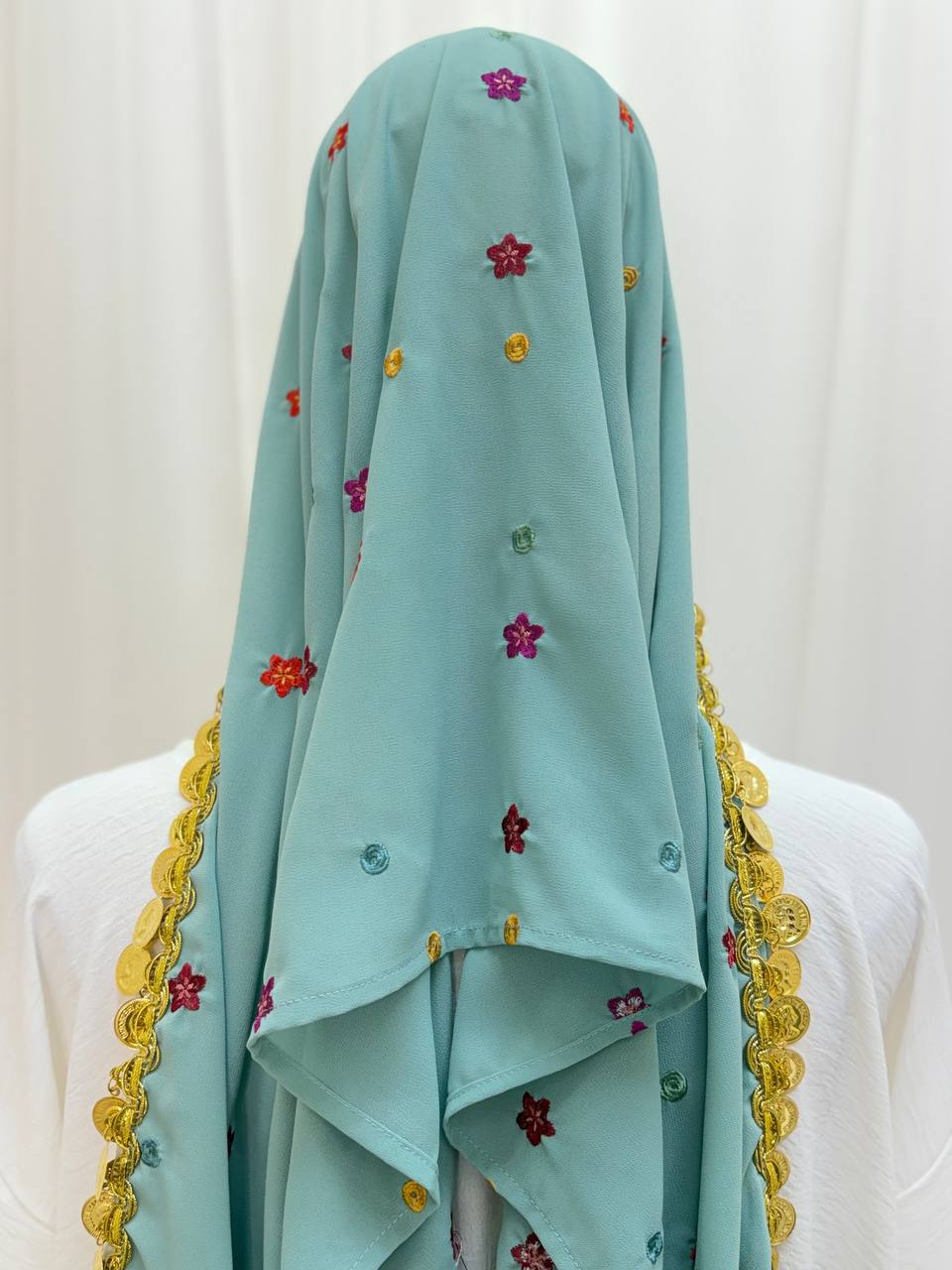 Little Princess Coin Embroidered Scarf