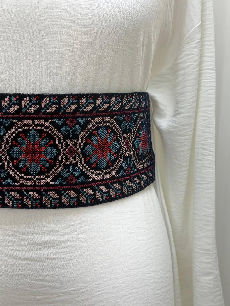 Heritage Velvet Embroidered Belt