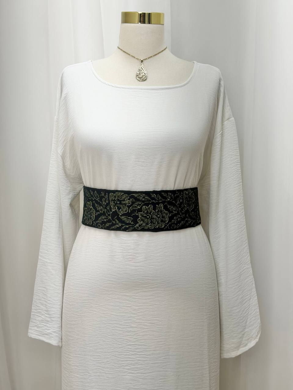 Heritage Velvet Embroidered Belt