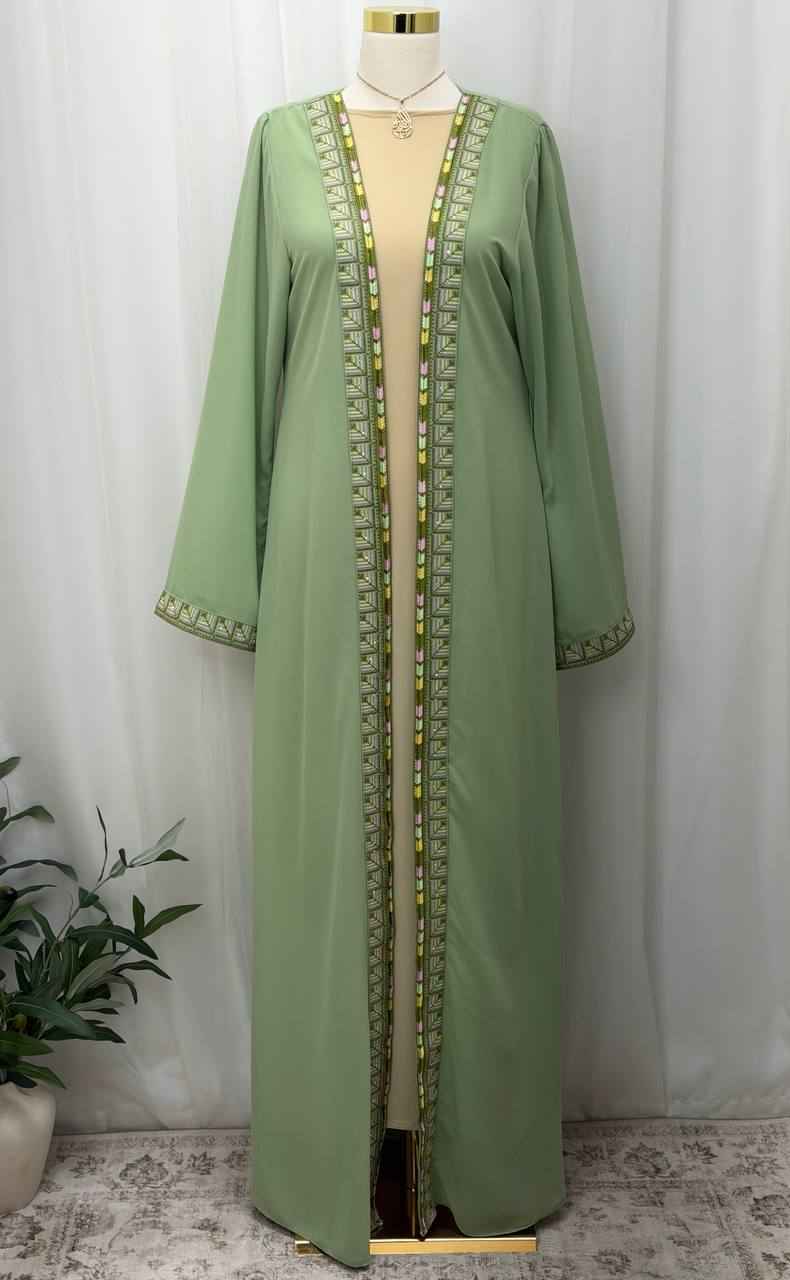 Malak Open Chiffon Abaya