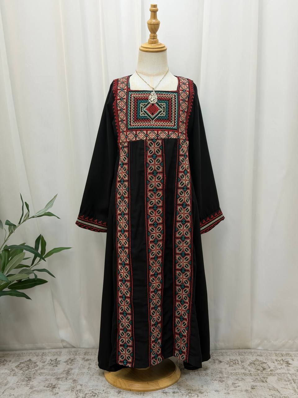 Bint Al-Khalil Embroidered Girls Abaya