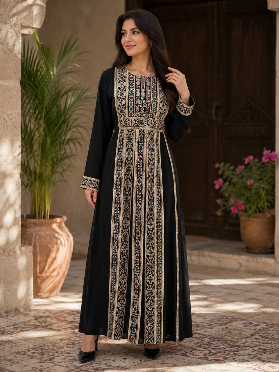 Jalila Embroidered Abaya