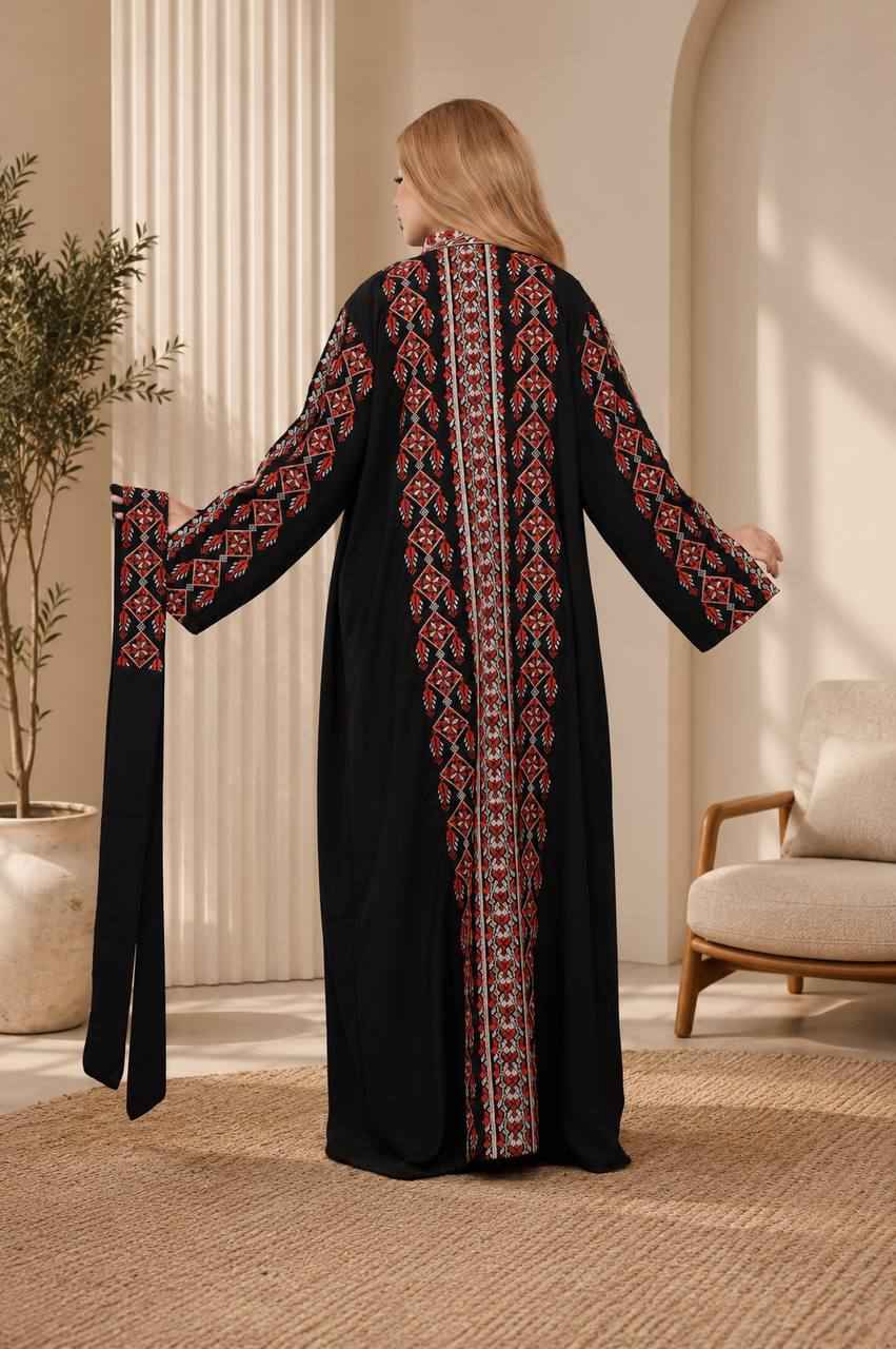 Samira – Two-Piece Embroidered Abaya