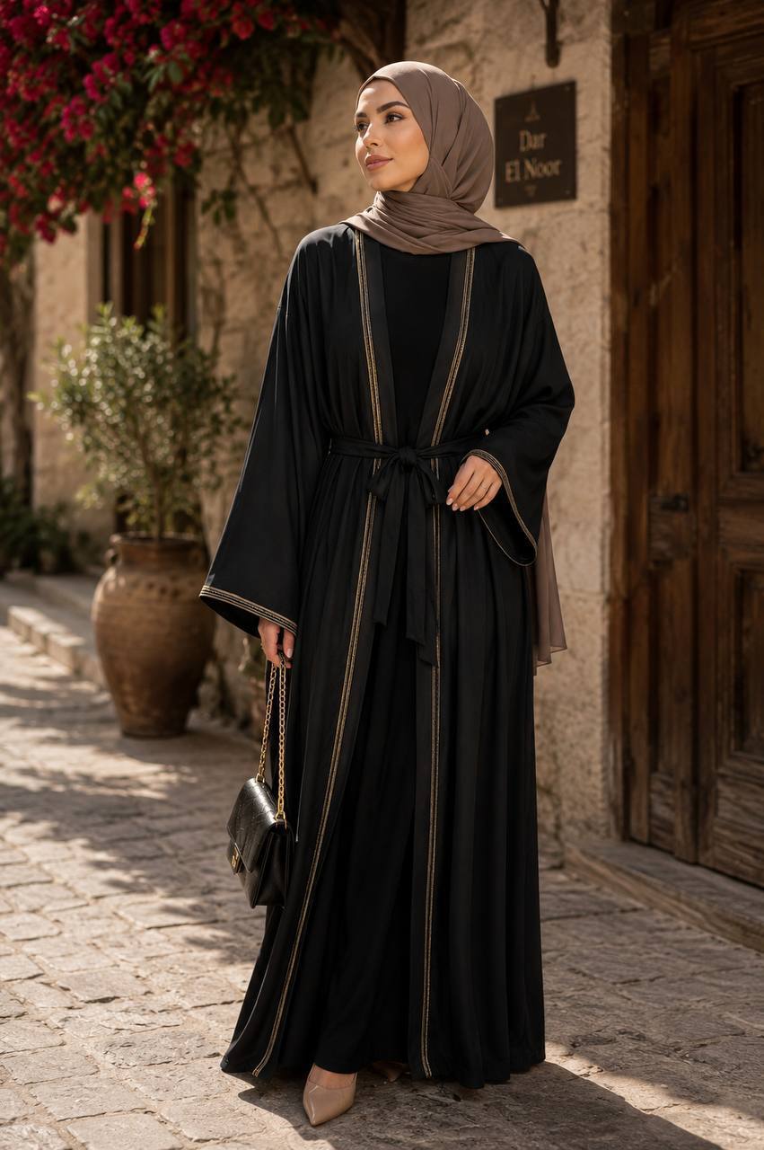 Samaher Open Abaya Set