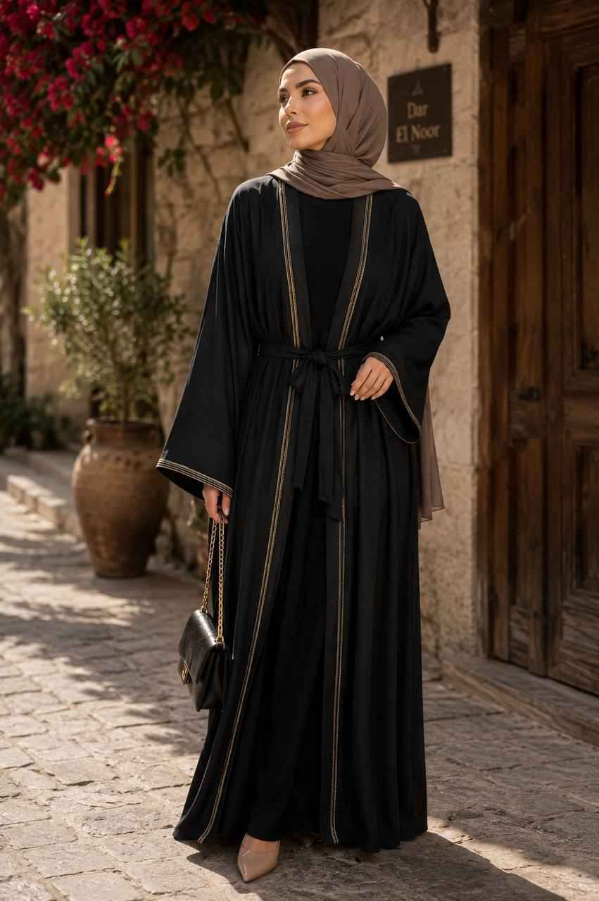 Samaher Open Abaya Set