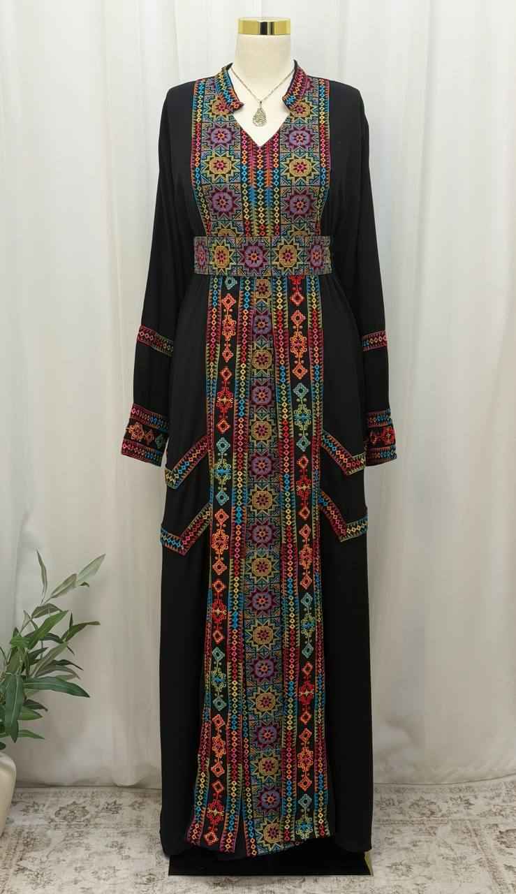 Hafsah Embroidered Palestinian Thoub